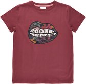 The New t-shirt meisjes - bordeaux - TNvira - maat 110/116