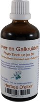 Lever en gal kruiden tinctuur - 100 ml - Herbes D'elixir