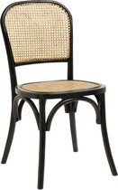 Houten stoel  - Nordal - Eetkamerstoel - Naturel - Zwart- Thonet