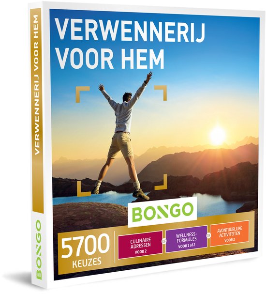 Bongo Bon - Verwennerij voor Hem Cadeaubon - Cadeaukaart cadeau voor man of vrouw | 5700 belevenissen: culinair, sportief, relax en meer