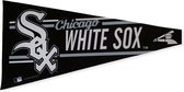 USArticlesEU - Chicago White Sox - MLB - Vaantje - Baseball - Honkbal -  Sportvaantje - Pennant - Wimpel - Vlag - Zwart/Wit - 31 x 72 cm