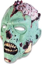 Masker zombie brain groen voor volwassenen | Halloween | Griezel