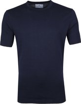 Suitable - Prestige T-shirt Knitted Navy - Maat XL - Modern-fit