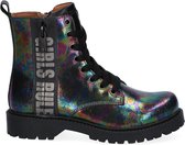 Braqeez 421773-998 Meisjes Biker Boots - Multi - Leer - Veters