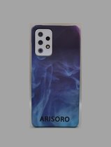 Arisoro Samsung Galaxy A72 hoesje - Backcover - Blue Smoke