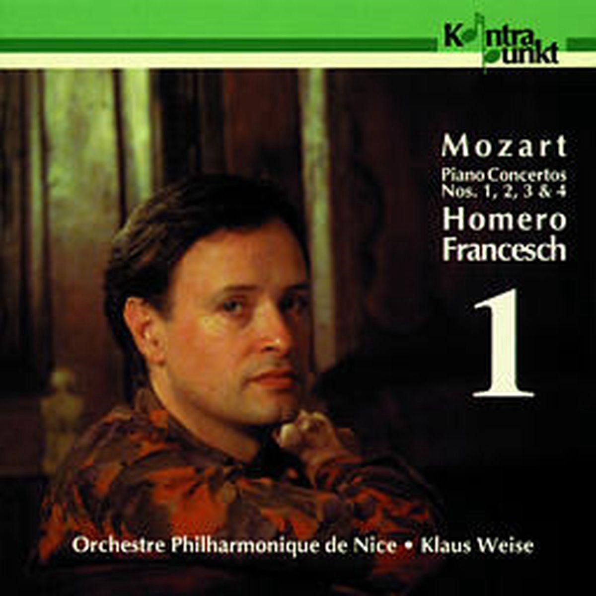 Homero Francesch & Klaus Weise - Mozart: Piano Concertos No. 1, 2, 3 & 4 (CD)