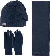 Kitti 3-Delig Winter Set | Muts met Fleecevoering - Sjaal - Handschoenen | 9-15 Jaar Jongens | De Kampioen-03 (K2960-06)