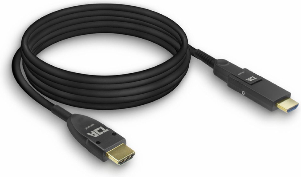 ACT AK4100 HDMI High Speed 4K Active Optical Cable | Afneembare Connector | v2.0 HDMI-A male/HDMI-A male | 10 meter