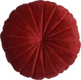 Hoyz | Flower Mattress Rood | 40CM Diameter | Sierkussen Voor Woonkamer Of Slaapkamer | Rond Sierkussen