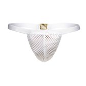 Modus Vivendi - Net Trap String Wit - Maat S - Heren String - Mannen ondergoed