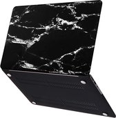 MacBook Air 13 Inch Hardcase Shock Proof Hoes Hardcover Case A1466 Cover - Marble Black/White