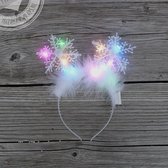 Snowflake Diadeem met led MULTI - haarband led - Kerst haarband - Haarband feestje Led- Haarband led