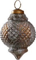 PTMD Nathen Kerstbal - H10 x Ø10 cm - Glas - Goud
