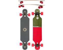 Long Island Duo Twintip Longboard witte wielen