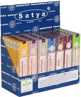 Satya Incense Starter Pack 2 - Meditation, Traditional Ayurveda, Positive Vibes, Sandalwood, White Sage & Nag Champa