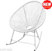 Cortonic Schommelstoel - Ergonomische Ligstoel - Relaxstoel - Relax Fauteuil Stoel - Geweven