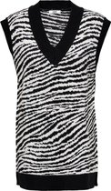 Jacqueline de Yong Trui Jdyvigga Long Oversize Jacqaurd Ves 15246634 Black/zebra J Dames Maat - L