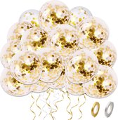 30 stuks  Goud Papieren Confetti Helium Latex Ballonnen MagieQ Feest|Party|Kinderfeesje|Decoratie|versiering|Kerst|