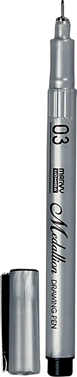 Creotime Medallion Tekenpen Zwart 0,3mm Lijndikte