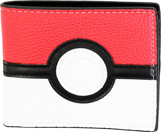 Portefeuille à deux volets Poké mon Poké Ball Wit/ Rouge