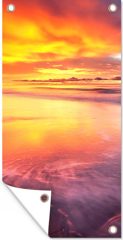 Tableau Déco Toile 130x80 Cm - Scène De Plage Et Soleil, Prêt à Accrocher, Livraison Rapide