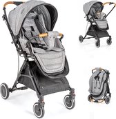 Zamboo Buggy Automatic Fold - Met omkeerbare duwstang en beendeken - Grijs