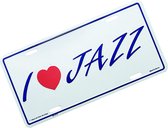 Kentekenplaat 'I Love Jazz'