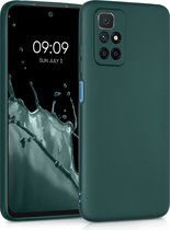kwmobile telefoonhoesje voor Xiaomi Redmi 10 (2021 / 2022) - Hoesje voor smartphone - Back cover in metallic petrol