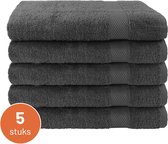 EM Bath Handdoeken – Antraciet – 50 x 100 cm – Set van 5