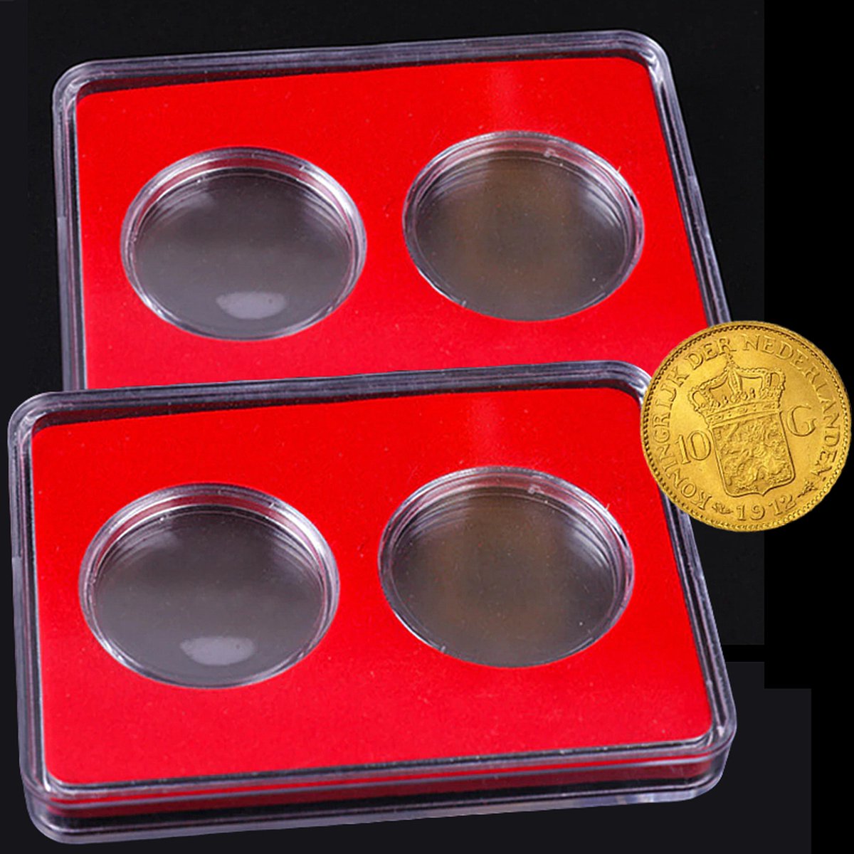 Allernieuwste® Album numismatique pour 250 pièces avec bord de protection  contre les