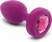 B-Vibe - Vibrerende Juwelen Plug S/M Roze