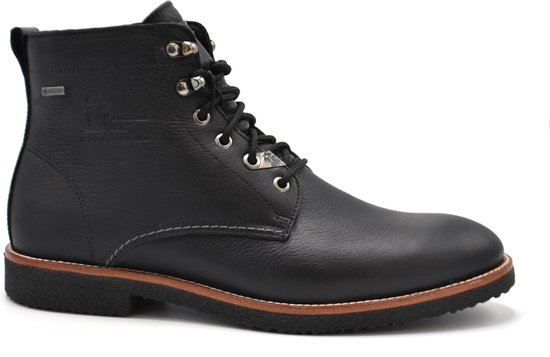 Panama Jack - Chaussures homme - À lacets - Cuir - Zwart - Taille 43