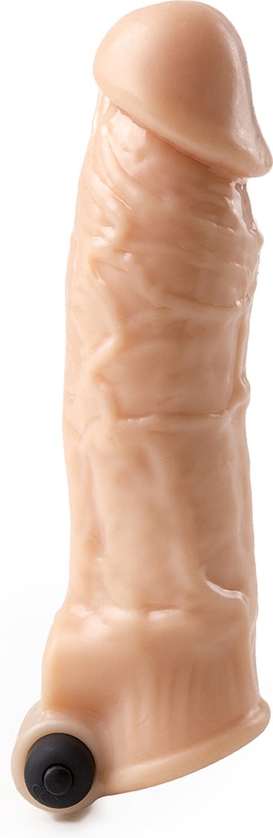 Goedkoopste Vibrerende penis sleeve die echt aanvoelt - 21 cm - beige