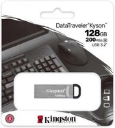 Kingston DataTraveler Kyson 128GB USB Stick 3.2 Flash Drive - Silver