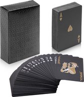 Qualux Speelkaarten | Kaarten | Luxe Pokerkaarten | Speelkaarten Waterdicht | Pokerkaarten | Kaartspel | Zwart | Goud