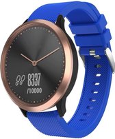 Siliconen Smartwatch bandje - Geschikt voor  Garmin Vivomove HR siliconen bandje - blauw - Strap-it Horlogeband / Polsband / Armband