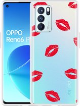 Oppo Reno6 Pro 5G Hoesje Red Kisses - Designed by Cazy