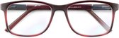 Lookofar Leesbril Lb-0198c Blueblock Unisex Rood Sterkte +2,50