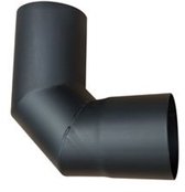 BonFeu Kachelpijp bocht 90° - Diameter 10 cm - Zwart