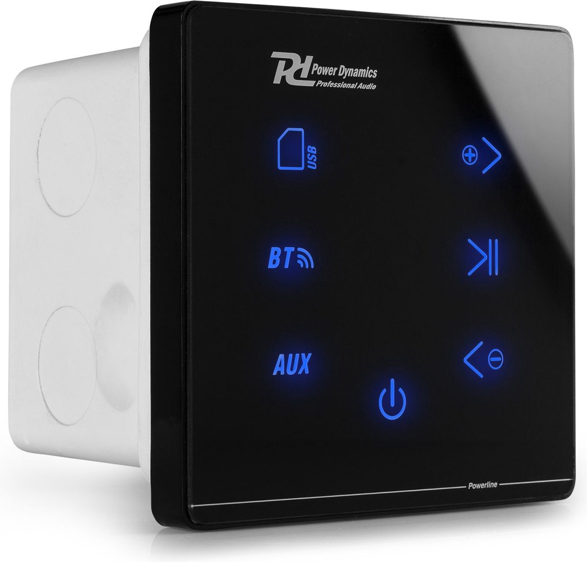 Stereo versterker - Powerline A50B inbouw versterker met Bluetooth - 2x 20W