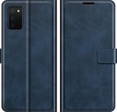 Samsung Galaxy A03s Hoesje - Mobigear - Wallet Serie - Kunstlederen Bookcase - Blauw - Hoesje Geschikt Voor Samsung Galaxy A03s
