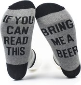 Malinsi - Grappige Sokken - Bier - Bring me Beer - One Size - Cadeau Mannen - Huissokken - Vaderdag - Verjaardag - Geschenk Man