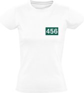 Squid Game Player 456 | Dames T-shirt |Wit | Netflix | Serie | Survival Game | Drama