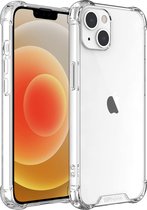 DrPhone iOS Smartphone 13 PRO MAX TPU Hoesje - Siliconen Bumper Case Met Verstevigde Randen – Schokbestendig - Transparant