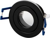 LED line Inbouwspot - Rond - Waterdicht IP44 - MR11 Fitting - Ø 55 mm - Mat Zwart