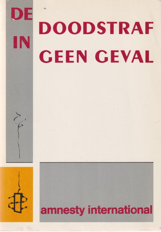 Doodstraf in geen geval - cover