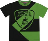 T-shirt Automobili Lamborghini Groen/Zwart - maat 9-10Y(134/140)