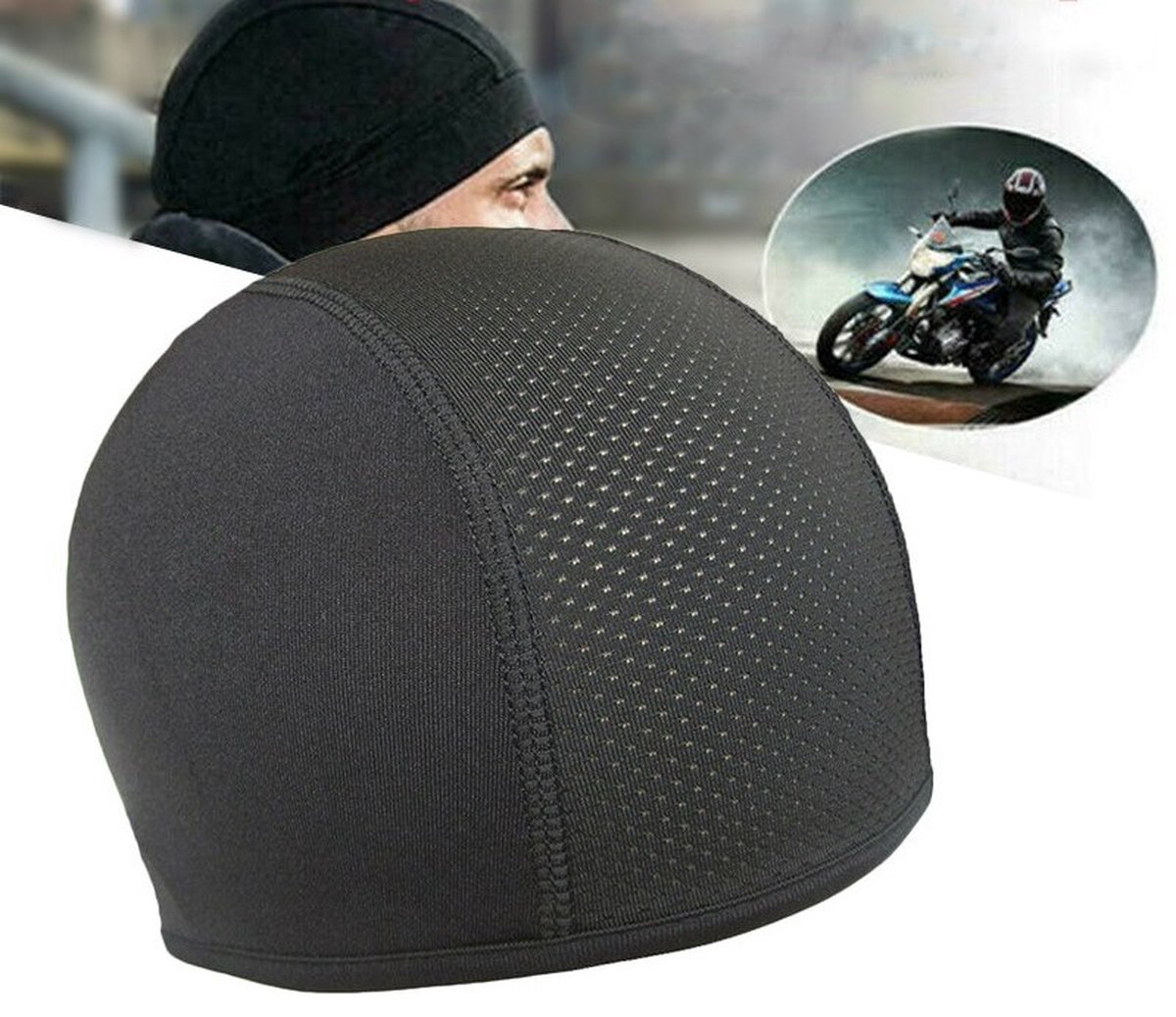 Ochtend Bijproduct vitaliteit Luxe Helm Cap - Motor - Motorfiets - Scooter - Muts - Beanie - Brommer -  Zweetband -... | bol.com