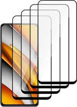 Xiaomi Poco F3 Screenprotector - Full Screen Protector Glas - 4 Stuks