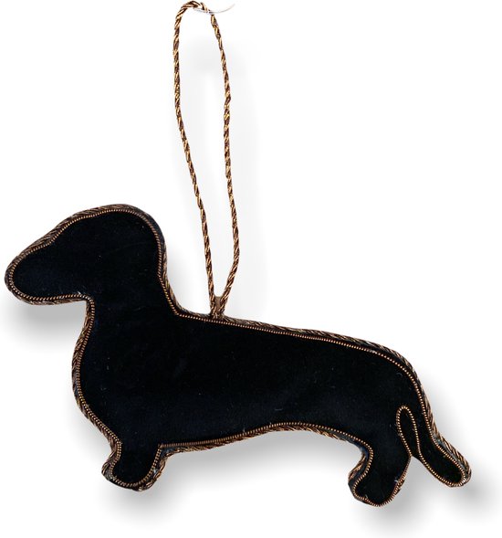 Teckel hond kerstboom ornament kerstboom hanger